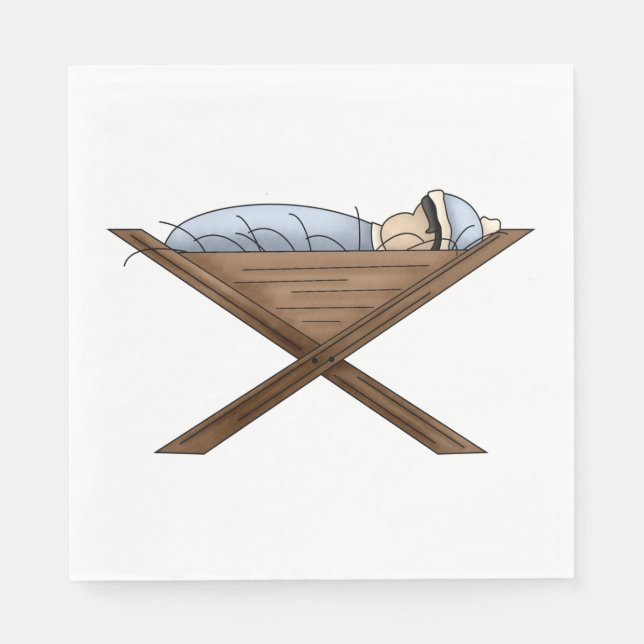 Jesus i Pappra napkins Pappersservett (Framsidan)