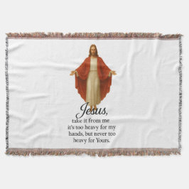 Jesus i rött och vitt filt