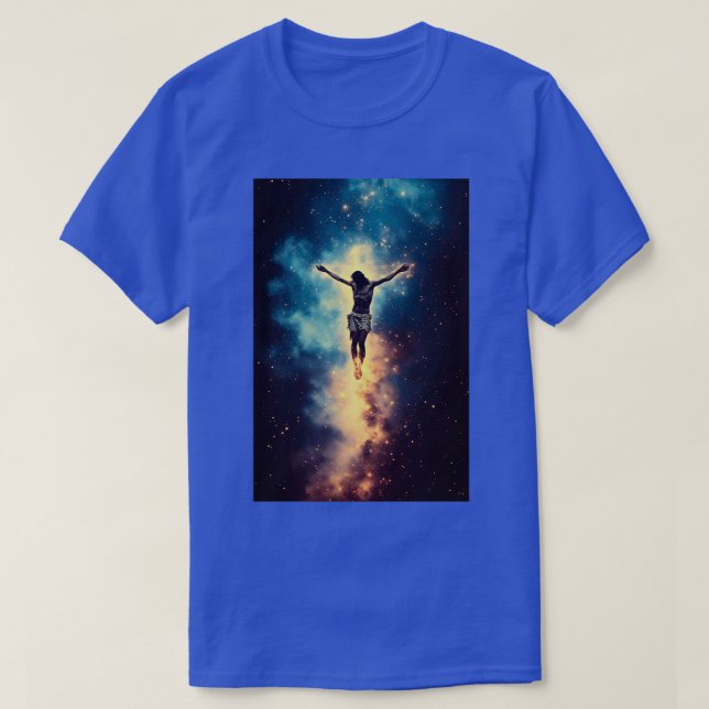 Jesus i rymden Uppståndelsen 01 T Shirt (Design framsida)