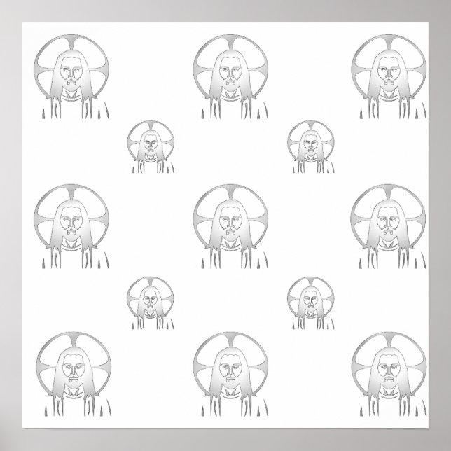 Jesus i Silver Poster (Framsidan)