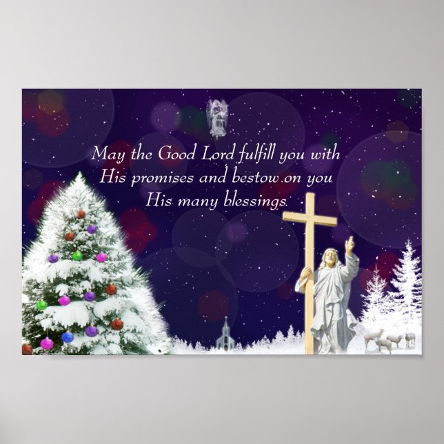 Jesus i Snö Poster (Framsidan)