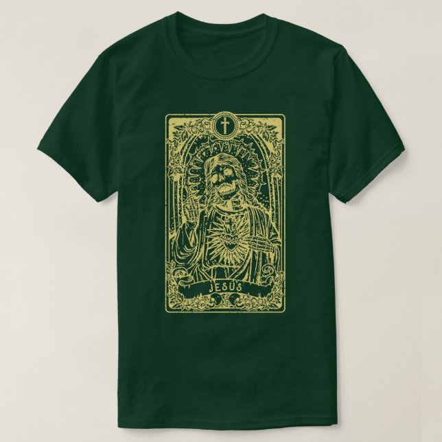 Jesus I Tarot d I Fortune Teller T Shirt (Design framsida)