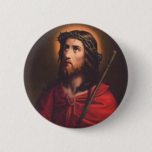 Jesus i törnekrona knapp