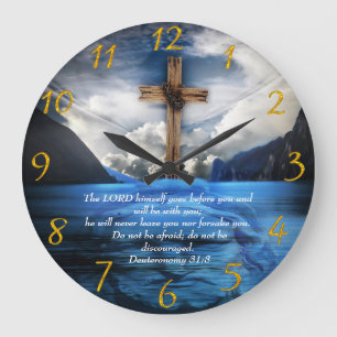 Jesus i vatten, Deuteronomy 31:8 Stor Klocka
