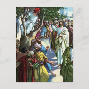 Jesus i Zaccheus hem Vykort