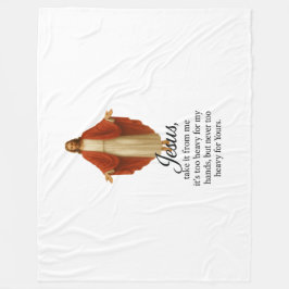 Jesus in Red and White Fleecefilt