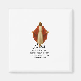 Jesus in Red and White Magnet