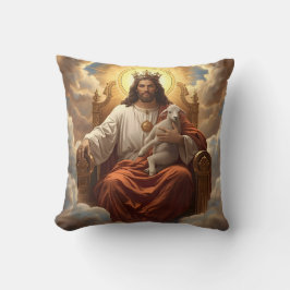 Jesus In the kingdom of Heaven Throw pillow  Kudde