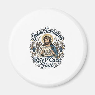 Jesus Inbjudan RSVP-kort Tro Jesus Inbjudan  Magnet