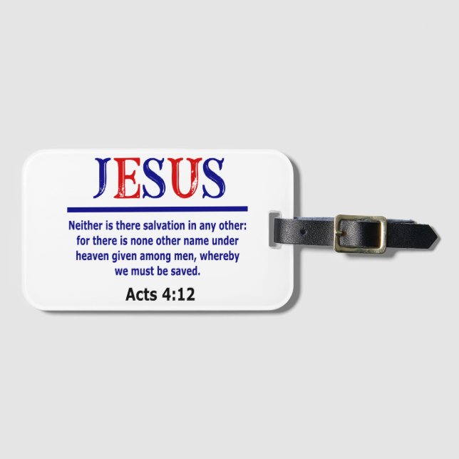 Jesus Inga andra Namn Bagagebricka (Framsida horisontal)