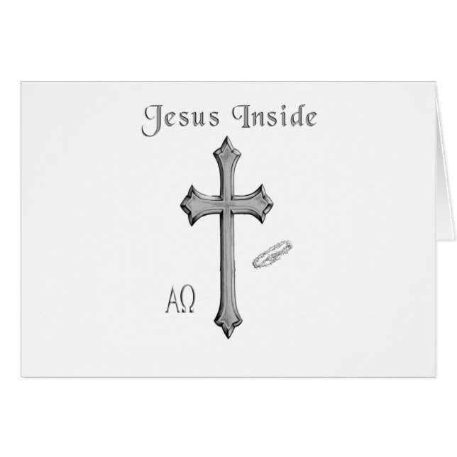 Jesus Insida Hälsningskort (Framsidan Horizontal)