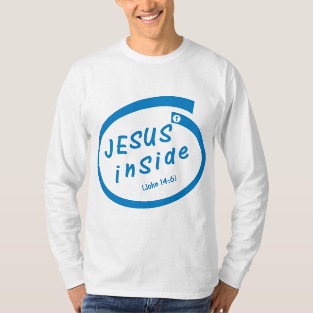 Jesus inside (John 14:6) T-shirt (Framsida)