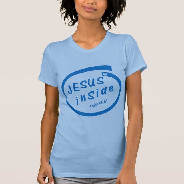Jesus inside (John 14:6) T-shirt (Framsida)
