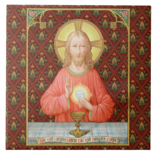 Jesus Instituting Heliga Communion (SAU 045) Kakelplatta
