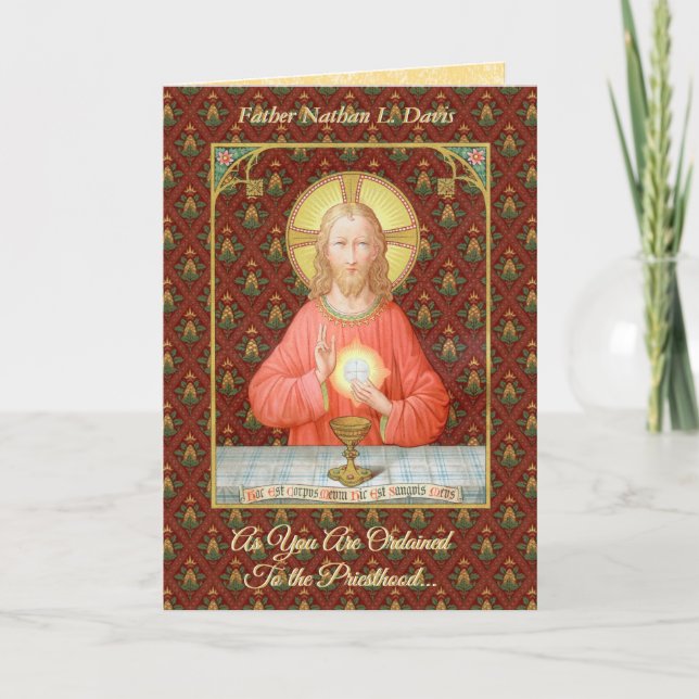 Jesus Instituting the Eucharist (SAU 045) Kort (Framsida)