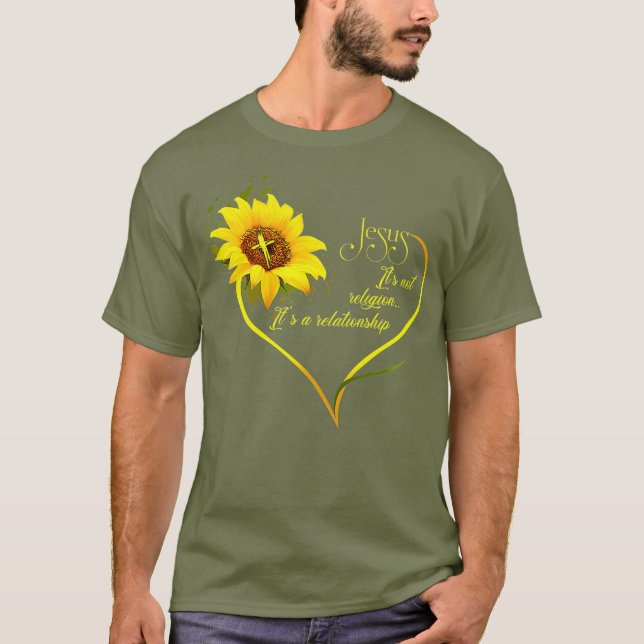 Jesus, inte en religion, dess förhållande t shirt (Framsida)