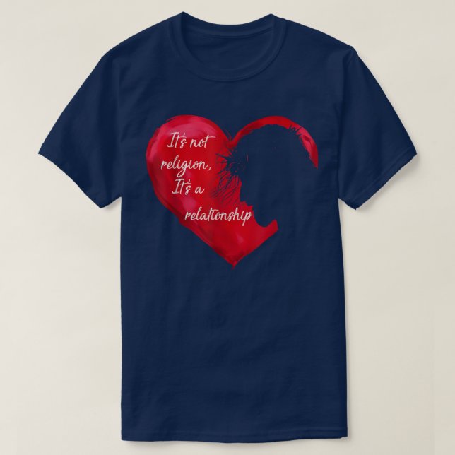 Jesus, inte en religiös trosbekännelse. t shirt (Design framsida)