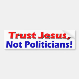 Jesus inte politikar bildekal