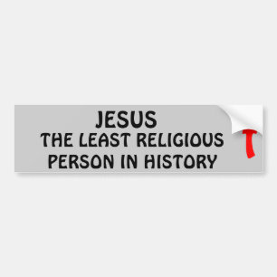 Jesus inte religion bildekal
