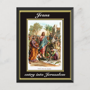Jesus inträde i Jerusalem Vykort