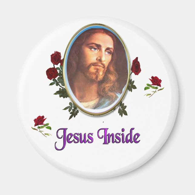 Jesus inuti magnet (Framsidan)