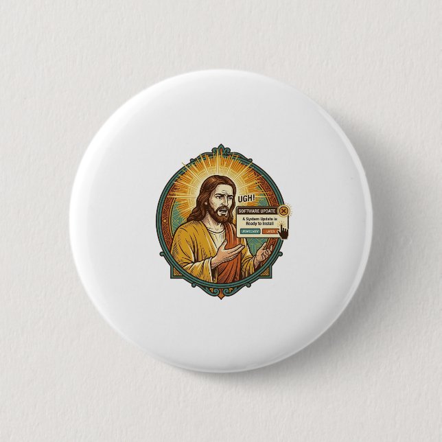 Jesus Irriterande Uppdatering av Programvara Popup Knapp (Framsida)