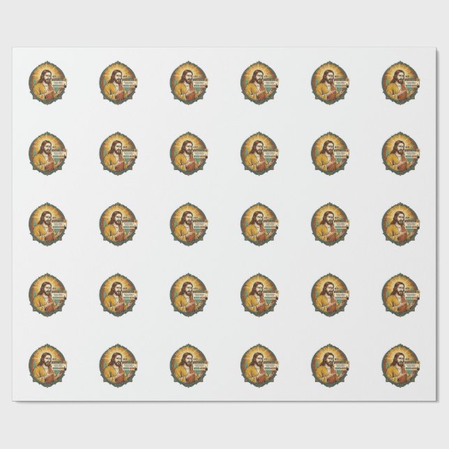 Jesus Irriterande Uppdateringspopup Kontorshumor Presentpapper (Platt)