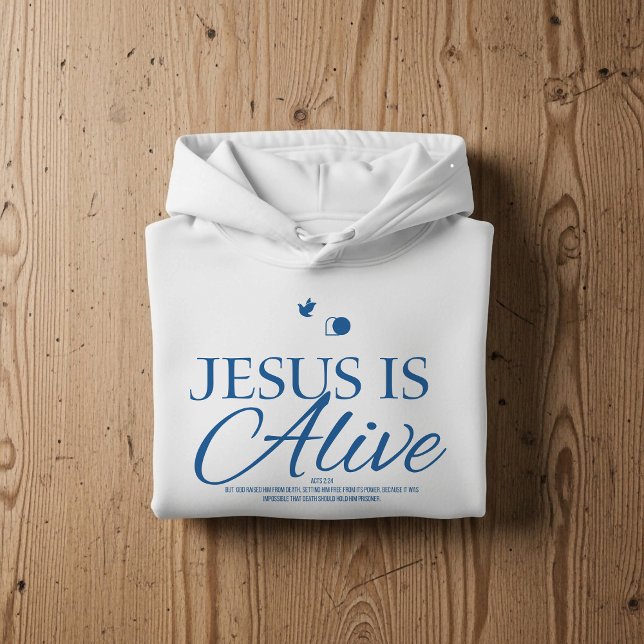 Jesus is alive, Christian faith Bible Scripture  Hoodie (Skapare uppladdad)