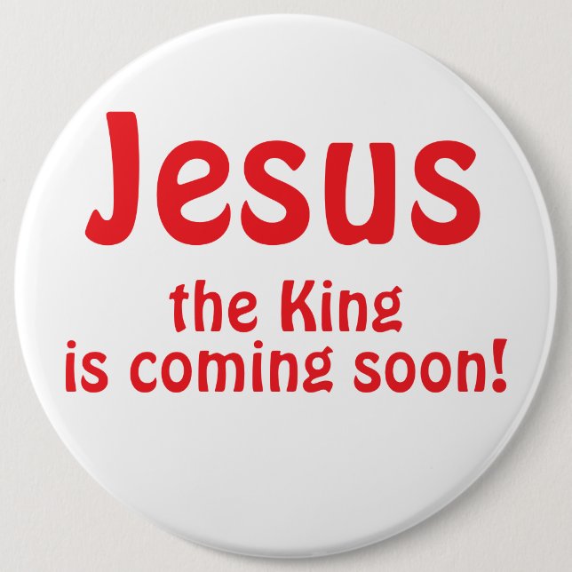 Jesus is coming knapp (Framsida)