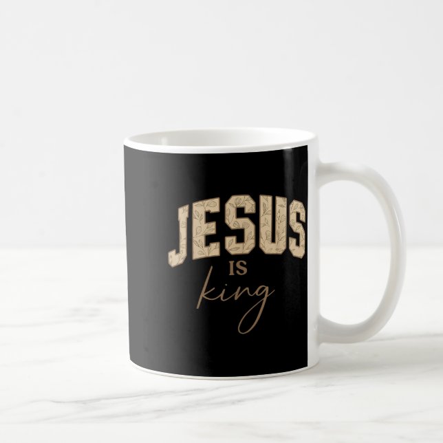 Jesus.is King Bible Verse John 14_6 Christian Reli Kaffemugg (Höger)