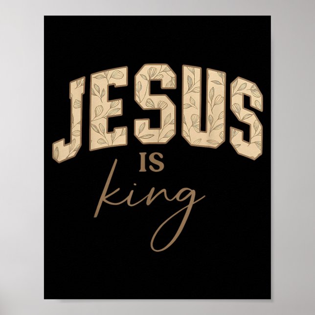 Jesus.is King Bible Verse John 14_6 Christian Reli Poster (Framsidan)