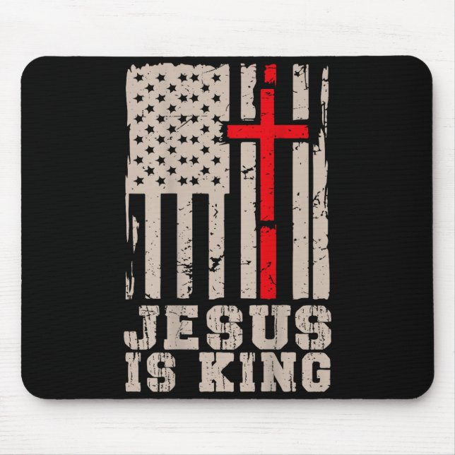 Jesus Is King Christ Lord Patriotic Christian Amer Musmatta (Framsidan)