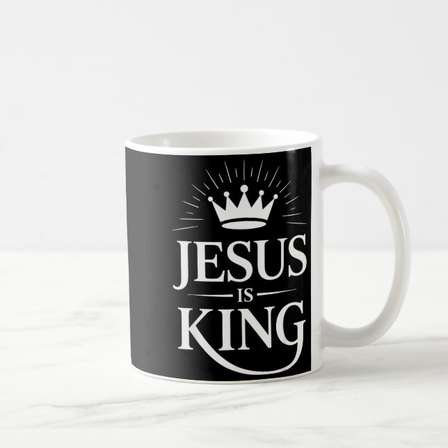 Jesus Is King Christian  Kaffemugg (Höger)