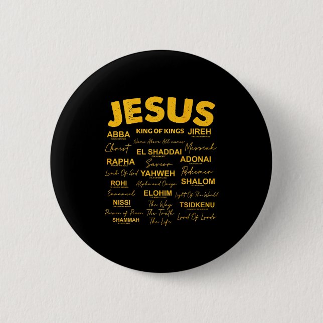 Jesus Is King Names Of God Hebrew Jesus Christian  Knapp (Framsida)