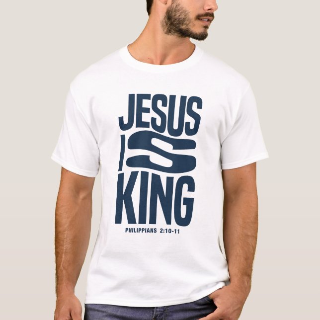 Jesus is King T Shirt (Framsida)