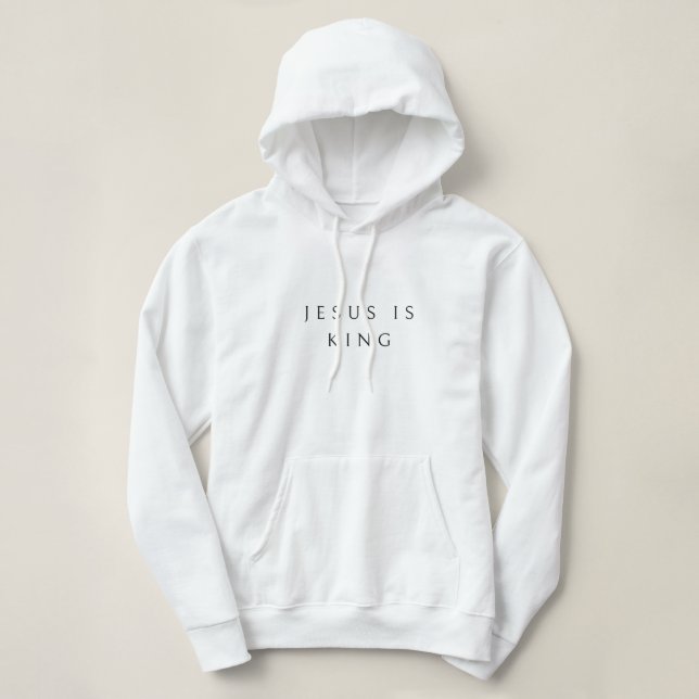 JESUS IS KUNG Women's Hoodie T Shirt (Design framsida)