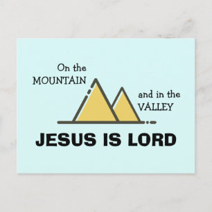 JESUS IS LORD Christian Encouragement Vykort