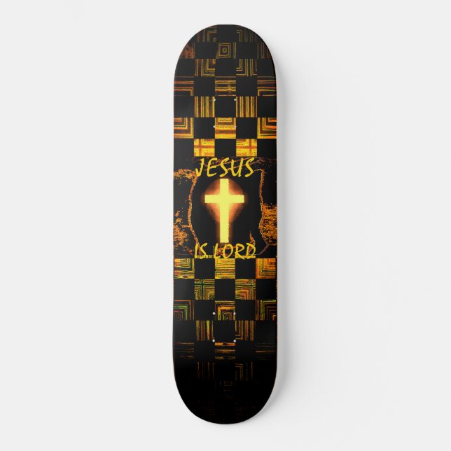Jesus is Lord Cross skateboard (Framsida)