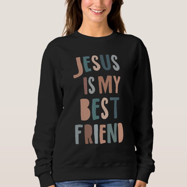 Jesus Is My Best Friend Christian Faith God T Shirt (Framsida)