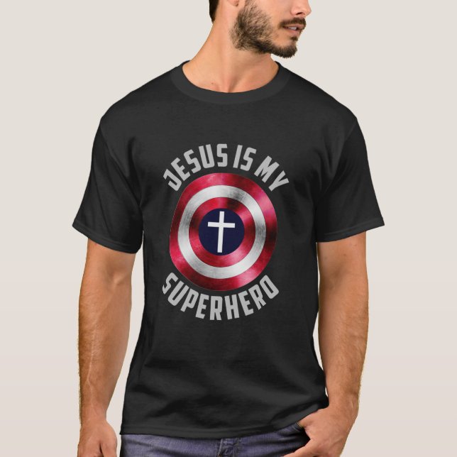 Jesus Is My Hero Classic T-Shirt (Framsida)