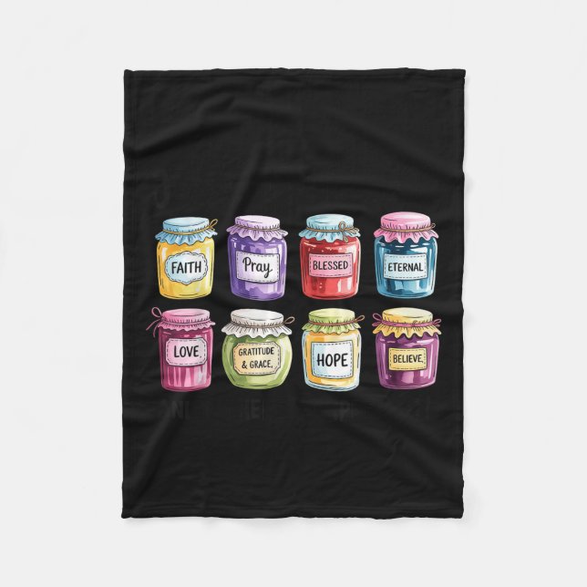 Jesus Is My Jam And Im Here To Spread Christian Bi Fleecefilt (Framsidan)