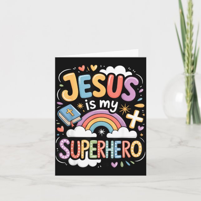 Jesus Is My Superhero  Kort (Framsida)