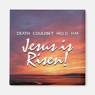 JESUS IS RISEN Christian Påsk Sunset Magnet