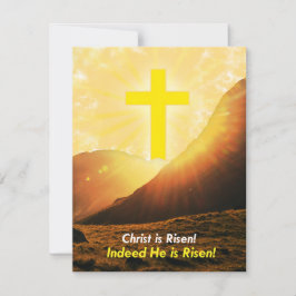 "Jesus is Risen" på engelska Påsk Julkort