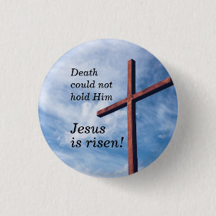 JESUS IS RISEN Påsk Knapp