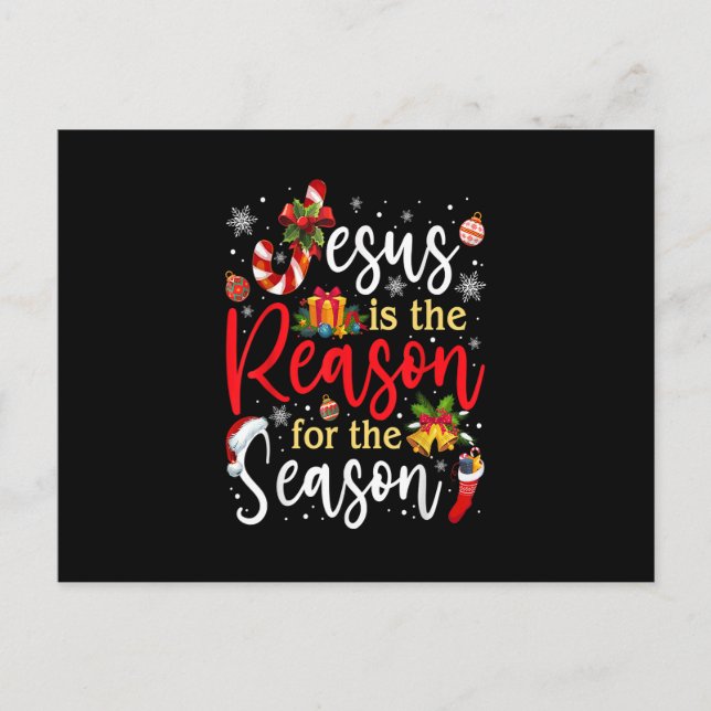 Jesus Is The Reason For The Season Christmas Funny Vykort (Framsida)