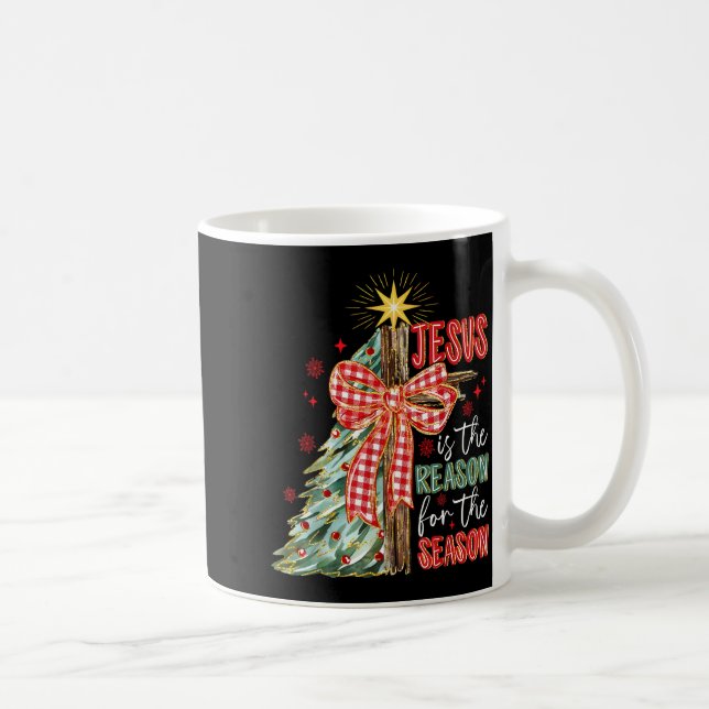 Jesus Is The Reason For The Season Christmas Xmas  Kaffemugg (Höger)