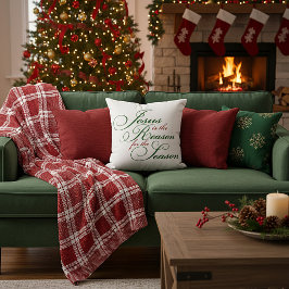 Jesus is the reason throw pillow kudde