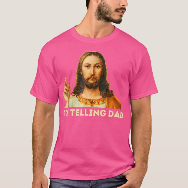Jesus, jag är Telling Pappa T Shirt (Framsida)