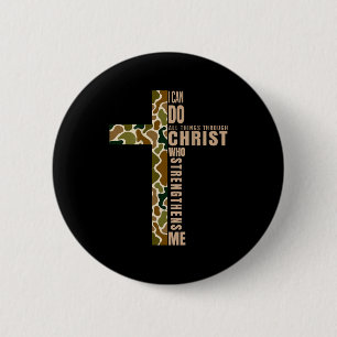 Jesus jag kan göra alla saker genom Kristus som st Knapp